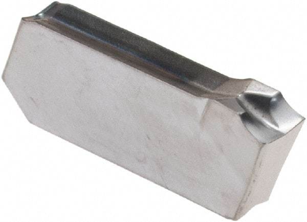Iscar - 3J4GIM Grade IC328, 3mm Cutting Width Carbide Grooving Insert - Right Hand, 0.22mm Corner Radius, TiCN Finish - Exact Tool & Supply