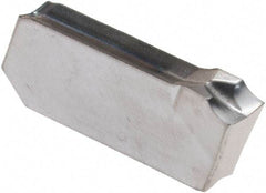 Iscar - 3J4GIM Grade IC328, 3mm Cutting Width Carbide Grooving Insert - Right Hand, 0.22mm Corner Radius, TiCN Finish - Exact Tool & Supply
