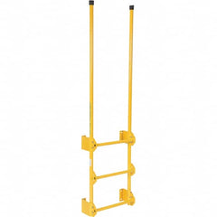 Vestil - 77-1/2" High 300 Lb Capacity 3 Step Fixed Ladder - Exact Tool & Supply
