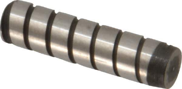 Holo-Krome - 5/16" Diam x 1-1/4" Pin Length 4000 Alloy Steel Pull Out Dowel Pin - Black Luster Finish, C 47-58 & C 60 (Surface) Hardness, 1 Beveled & 1 Threaded End - Exact Tool & Supply