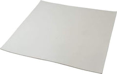 Made in USA - 12" Long, 12" Wide, 1/16" Thick, Silicone Rubber Foam Sheet - 35 to 45 Durometer, White, -20 to 500°F, 640 psi Tensile Strength, Plain Backing, Stock Length - Exact Tool & Supply