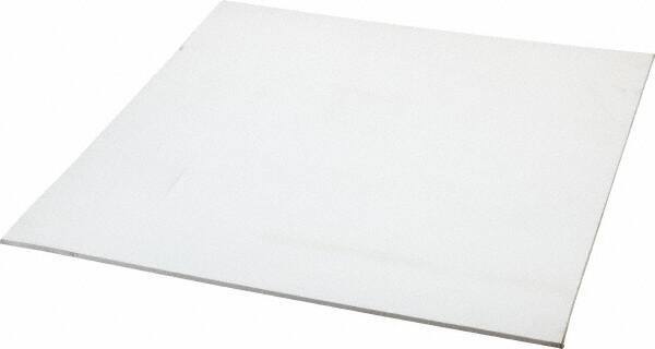 Made in USA - 12" Long, 12" Wide, 1/8" Thick, Silicone Rubber Foam Sheet - 35 to 45 Durometer, White, -20 to 500°F, 640 psi Tensile Strength, Plain Backing, Stock Length - Exact Tool & Supply