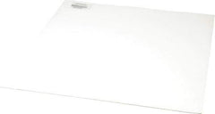 Made in USA - 12" Long, 12" Wide, 0.031" Thick, Silicone Rubber Foam Sheet - 35 to 45 Durometer, White, -20 to 500°F, 640 psi Tensile Strength, Adhesive Backing, Stock Length - Exact Tool & Supply