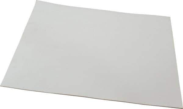 Made in USA - 12" Long, 12" Wide, 1/16" Thick, Silicone Rubber Foam Sheet - 35 to 45 Durometer, White, -20 to 500°F, 640 psi Tensile Strength, Adhesive Backing, Stock Length - Exact Tool & Supply