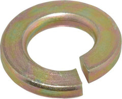 Value Collection - 5/16", 0.078" Thick Split Lock Washer - Grade 8 Alloy Steel, Zinc-Plated Finish, 0.314" Min ID, 0.322" Max ID, 0.489" Min OD, 0.583" Max OD - Exact Tool & Supply