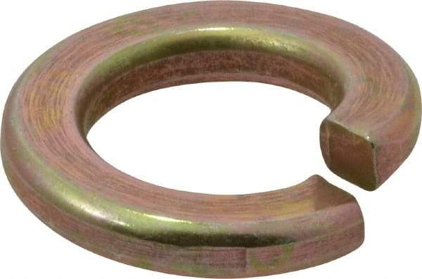 Value Collection - 1/2", 1/8" Thick Split Lock Washer - Grade 8 Alloy Steel, Zinc-Plated Finish, 0.502" Min ID, 0.512" Max ID, 0.779" Min OD, 0.869" Max OD - Exact Tool & Supply