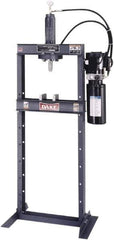 Dake - 10 Ton Hydraulic Shop Press - 10 Inch Stroke, 1 HP, Single Phase - Exact Tool & Supply