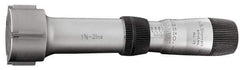 Starrett - 275 to 300mm, 118mm Gage Depth, Mechanical Inside Hole Micrometer - 0.005mm Graduation, 0.009mm Accuracy, Ratchet Stop Thimble - Exact Tool & Supply