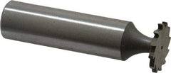 Whitney Tool Co. - 5/8" Diam x 1/16" Face Width, Cobalt, 12 Teeth, Shank Connection Woodruff Keyseat Cutter - Uncoated, 2-1/16" OAL x 1/2" Shank, Straight Teeth - Exact Tool & Supply
