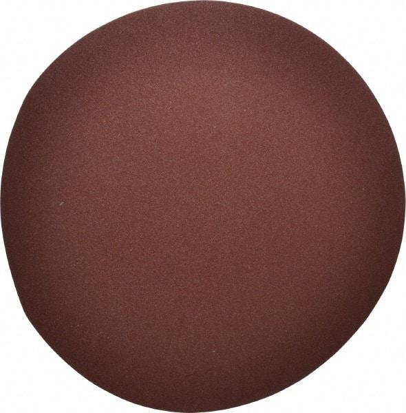 Merit Abrasives - 14" Diam, 60 Grit Aluminum Oxide Adhesive PSA Disc - Coarse Grade, Black, Cloth Backing, Flexible, Use with Stationary Disc Sanders - Exact Tool & Supply