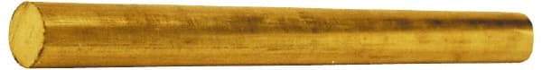 Value Collection - 7/8 Inch Diameter x 6 Ft. Long, Brass Round Rod - Alloy 360 - Exact Tool & Supply
