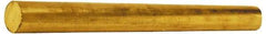 Value Collection - 7/8 Inch Diameter x 6 Ft. Long, Brass Round Rod - Alloy 360 - Exact Tool & Supply