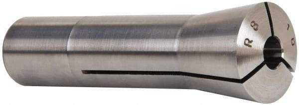 Lyndex - 10mm Steel R8 Collet - 7/16-20 Drawbar Thread, 0.0007 Inch TIR - Exact Tool & Supply