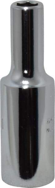 Proto - 3/8" Drive, Deep Hand Socket - 6 Points, 2-1/8" OAL, Chrome Finish - Exact Tool & Supply