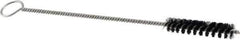 Brush Research Mfg. - 2-1/2" Long x 1/2" Diam Nylon Tube Brush - 10" OAL, 0.012" Filament Diam, 0.168" Shank Diam - Exact Tool & Supply