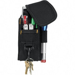 CLC - Cell Phone Holster with 5 Pockets - Ballistic Polyester, Black, 4" Wide x 7" High x 2" Deep - Exact Tool & Supply