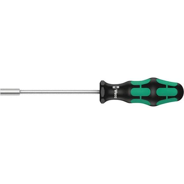 Wera - 13mm Solid Shaft Nutdriver - Cushion Grip Handle, 237mm OAL - Exact Tool & Supply