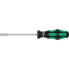 Wera - 13mm Solid Shaft Nutdriver - Cushion Grip Handle, 237mm OAL - Exact Tool & Supply