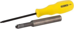 HORN - Internal, Neutral Cut, BU111, 0.091" Max Depth of Cut, 1/8" Groove Width, Indexable Grooving Toolholder - 1/2" Shank Width, 3.74" OAL, Through Coolant - Exact Tool & Supply
