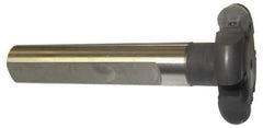 Cutting Tool Technologies - Shank Connection, 3/8" Cutting Width, 0.37" Depth of Cut, 1-1/2" Cutter Diam, Indexable Slotting Cutter - 3/4" Shank Diam, RT Toolholder, RDC-3(2.5) Insert - Exact Tool & Supply