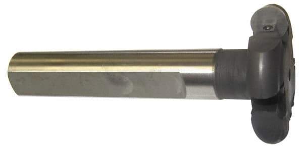 Cutting Tool Technologies - Shank Connection, 3/16" Cutting Width, 0.87" Depth of Cut, 3" Cutter Diam, Indexable Slotting Cutter - 1-1/4" Shank Diam, RT Toolholder, RDC(1.5)(1.5) Insert - Exact Tool & Supply