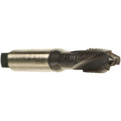Emuge - 5/16-24 UNF 3 Flute 3BX Plug Spiral Flute Tap - Cobalt, Oxide Finish, 2-23/32" OAL, Left Hand Flute, Right Hand Thread, Series Rekord C - Exact Tool & Supply