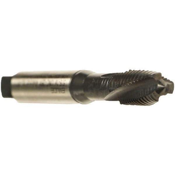 Emuge - #6-40 UNF 3 Flute 2BX Plug Spiral Flute Tap - Cobalt, Oxide Finish, 2" OAL, Left Hand Flute, Right Hand Thread, Series Rekord C - Exact Tool & Supply
