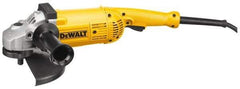 DeWALT - 7 & 9" Wheel Diam, 6,000 RPM, Corded Angle & Disc Grinder - 5/8-11 Spindle, 15 Amps - Exact Tool & Supply