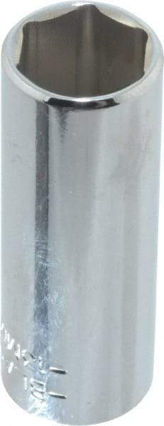 Blackhawk by Proto - 1/4" Drive, Deep Hand Socket - 6 Points, 1-15/16" OAL, Chrome Finish - Exact Tool & Supply