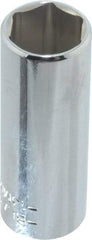 Blackhawk by Proto - 1/4" Drive, Deep Hand Socket - 6 Points, 1-15/16" OAL, Chrome Finish - Exact Tool & Supply