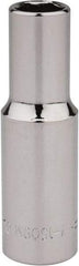 Blackhawk by Proto - 3/8" Drive, Deep Hand Socket - 6 Points, 2-7/64" OAL, Chrome Finish - Exact Tool & Supply