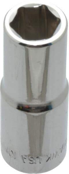 Blackhawk by Proto - 3/8" Drive, Deep Hand Socket - 6 Points, 1-13/16" OAL, Chrome Finish - Exact Tool & Supply