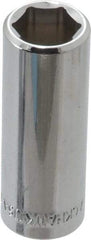 Blackhawk by Proto - 3/8" Drive, Deep Hand Socket - 6 Points, 1-13/16" OAL, Chrome Finish - Exact Tool & Supply