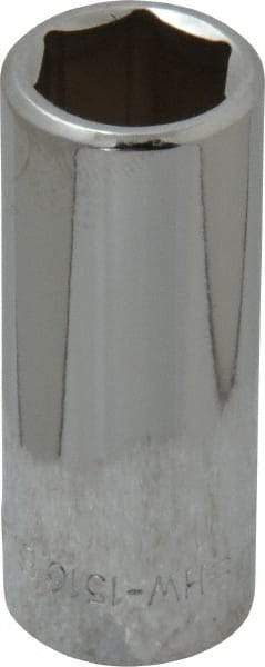 Blackhawk by Proto - 1/2", 3/8" Drive, Deep Hand Socket - 6 Points, 1-7/8" OAL, Chrome Finish - Exact Tool & Supply
