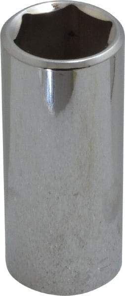 Blackhawk by Proto - 3/8" Drive, Deep Hand Socket - 6 Points, 2-13/64" OAL, Chrome Finish - Exact Tool & Supply