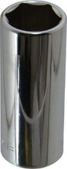 Blackhawk by Proto - 5/8", 3/8" Drive, Deep Hand Socket - 6 Points, 2-3/32" OAL, Chrome Finish - Exact Tool & Supply