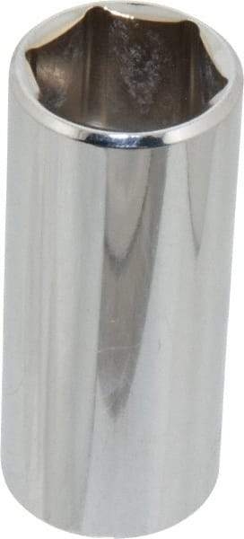 Blackhawk by Proto - 13/16", 3/8" Drive, Deep Hand Socket - 6 Points, 2-1/2" OAL, Chrome Finish - Exact Tool & Supply