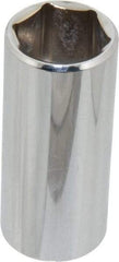 Blackhawk by Proto - 13/16", 3/8" Drive, Deep Hand Socket - 6 Points, 2-1/2" OAL, Chrome Finish - Exact Tool & Supply
