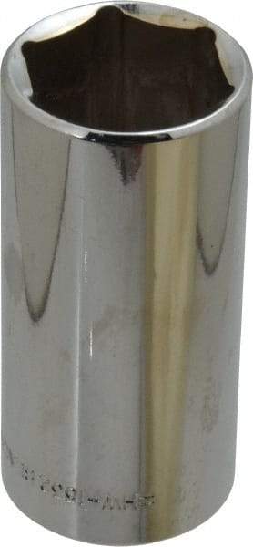 Blackhawk by Proto - 1", 3/8" Drive, Deep Hand Socket - 6 Points, 2-3/4" OAL, Chrome Finish - Exact Tool & Supply