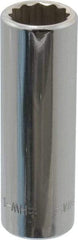 Blackhawk by Proto - 3/8" Drive, Deep Hand Socket - 12 Points, 1-13/16" OAL, Chrome Finish - Exact Tool & Supply