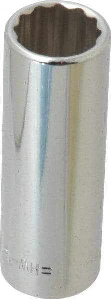 Blackhawk by Proto - 3/8" Drive, Deep Hand Socket - 12 Points, 1-13/16" OAL, Chrome Finish - Exact Tool & Supply