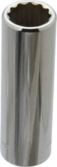 Blackhawk by Proto - 3/8" Drive, Deep Hand Socket - 12 Points, 2-3/4" OAL, Chrome Finish - Exact Tool & Supply