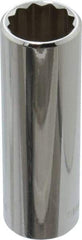 Blackhawk by Proto - 3/8" Drive, Deep Hand Socket - 12 Points, 2-3/4" OAL, Chrome Finish - Exact Tool & Supply