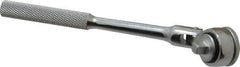 Blackhawk by Proto - 1/4" Drive Round Head Quick-Release Ratchet - Chrome Finish, 6-1/2" OAL, 43 Gear Teeth, Standard Knurled Handle, Flex Head - Exact Tool & Supply
