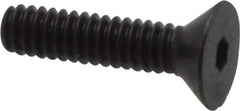 Camcar - #2-56 UNC Hex Socket Drive, 82° Flat Screw - Alloy Steel, Black Oxide Finish, Fully Threaded, 3/8" OAL - Exact Tool & Supply