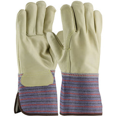 ‎87-2066/M Grain Leather Palm Gloves - Top Grain Cowhide - Premium - Full Leather Back - Sewn w/Kevlar - GT - Exact Tool & Supply