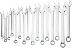 Proto - 16 Piece, 1-5/16" to 2-1/2", 12 Point Combination Wrench Set - Inch Measurement Standard, Satin Finish, Comes in Box - Exact Tool & Supply