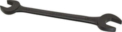 Armstrong - 3/4" x 7/8" Standard Open End Wrench - 9-3/4" OAL, Double End, Black Finish, 15° Head Angle - Exact Tool & Supply