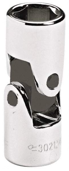 Blackhawk by Proto - 3/8" Drive, Standard Hand Socket - 6 Points, 1-45/64" OAL, Alloy Steel, Chrome Finish - Exact Tool & Supply