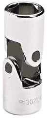 Blackhawk by Proto - 3/8" Drive, Standard Hand Socket - 6 Points, 1-45/64" OAL, Alloy Steel, Chrome Finish - Exact Tool & Supply